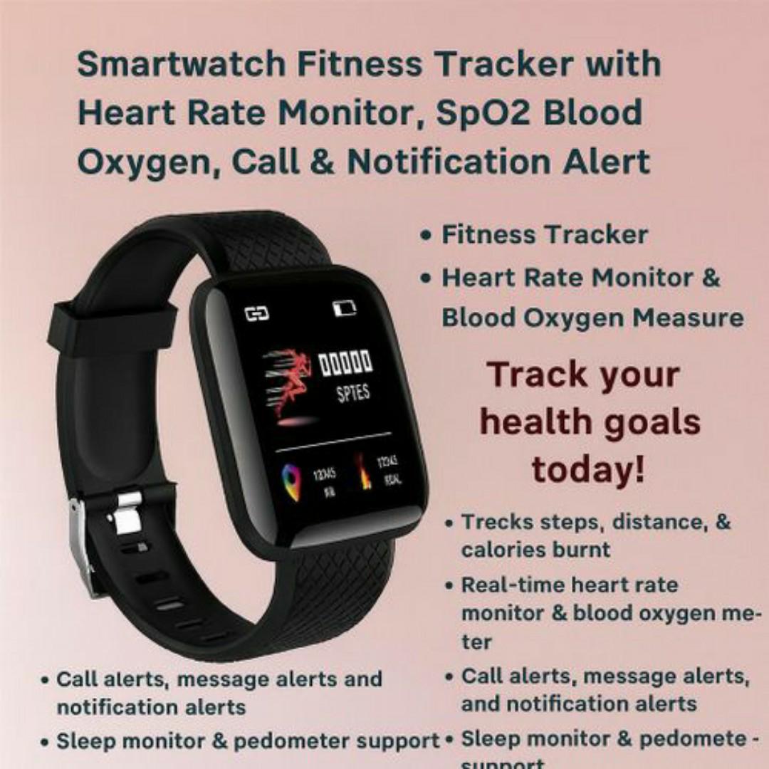 Smartfit™ Fitness Smartwatch - Heart Rate, Sleep, Steps, Calls, Social Alerts - Smart Sports Watches for Men / Ladies Women