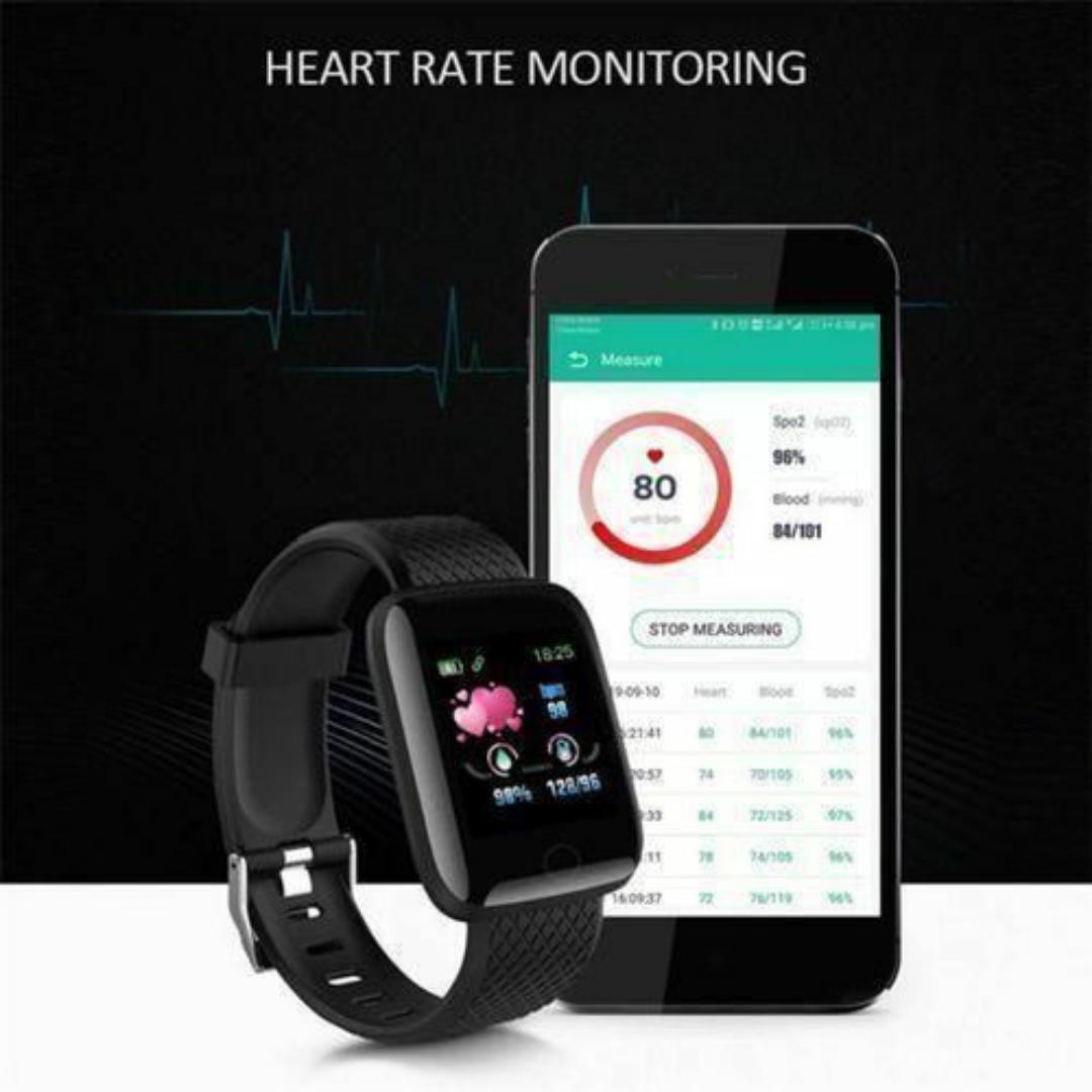 Smartfit™ Fitness Smartwatch - Heart Rate, Sleep, Steps, Calls, Social Alerts - Smart Sports Watches for Men / Ladies Women