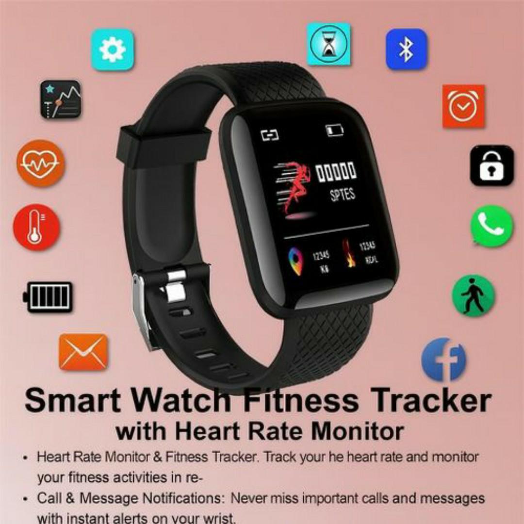 Smartfit™ Fitness Smartwatch - Heart Rate, Sleep, Steps, Calls, Social Alerts - Smart Sports Watches for Men / Ladies Women