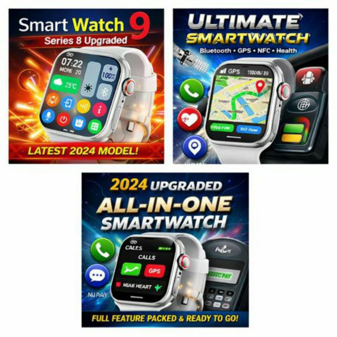 SmartFit™ Fitness Smartwatch - BP Heart Rate, Sleep, Steps, Bluetooth Calls, Social Alerts - Sports Watches for Men / Ladies / Women