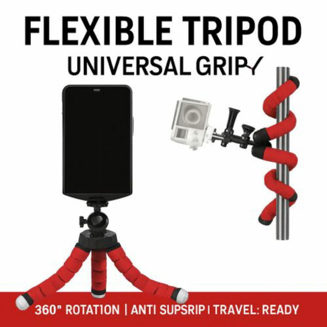 Universal Octopus Tripod for Smartphones & Action Cameras – Adjustable, Lightweight, Travel-Friendly Selfie Stick