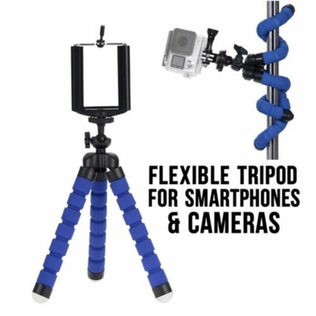 Universal Octopus Tripod for Smartphones & Action Cameras – Adjustable, Lightweight, Travel-Friendly Selfie Stick