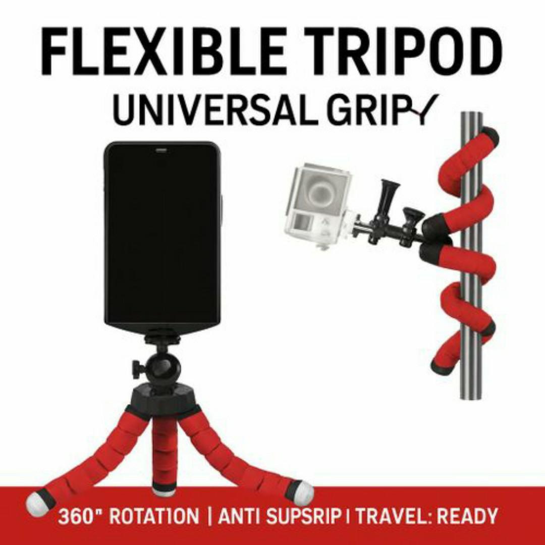 Universal Octopus Tripod for Smartphones & Action Cameras – Adjustable, Lightweight, Travel-Friendly Selfie Stick
