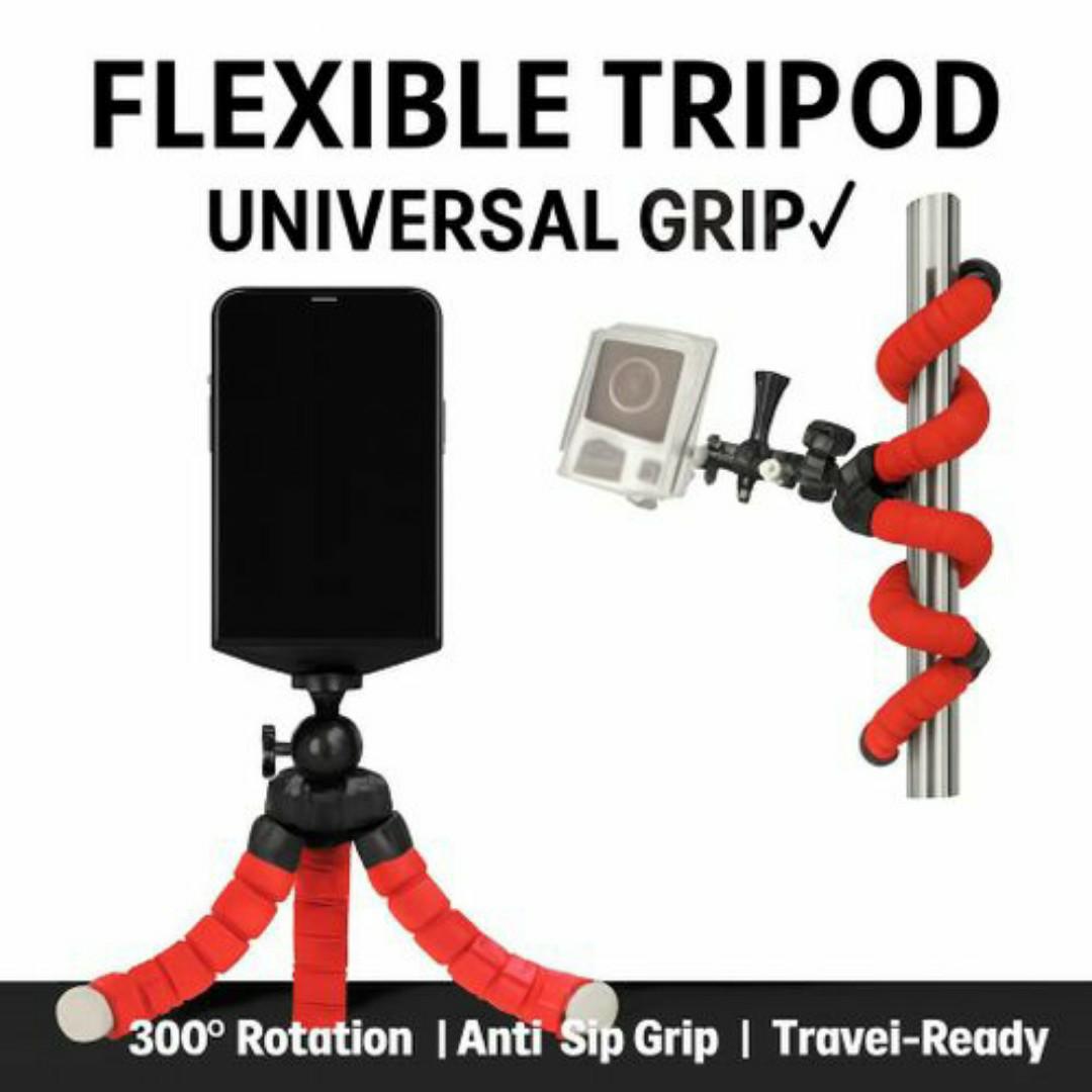 Universal Octopus Tripod for Smartphones & Action Cameras – Adjustable, Lightweight, Travel-Friendly Selfie Stick