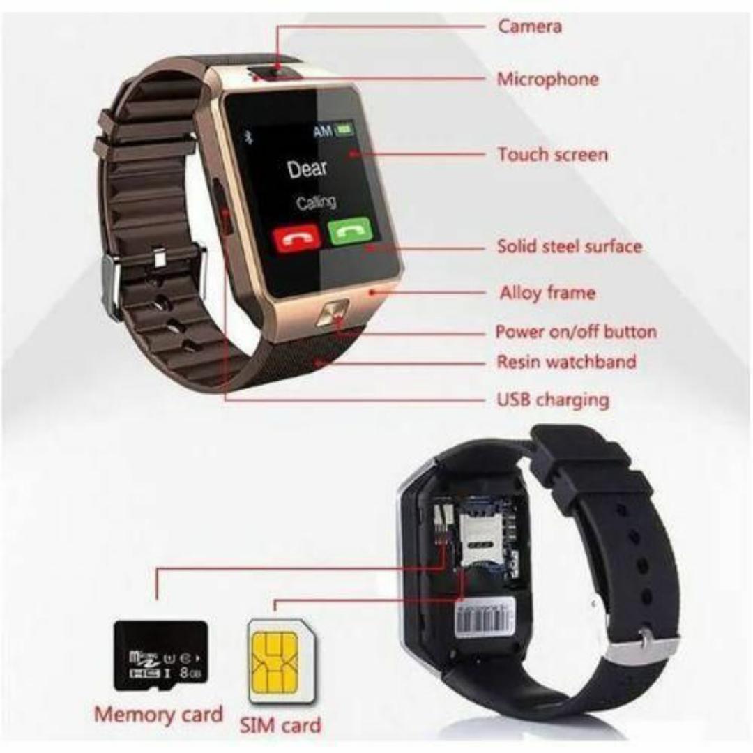 All-in-One Smartwatch Phone - Touchscreen, SIM Card Slot, Camera, Fitness Tracker

 - Smart Watches for Men & Ladies / Women