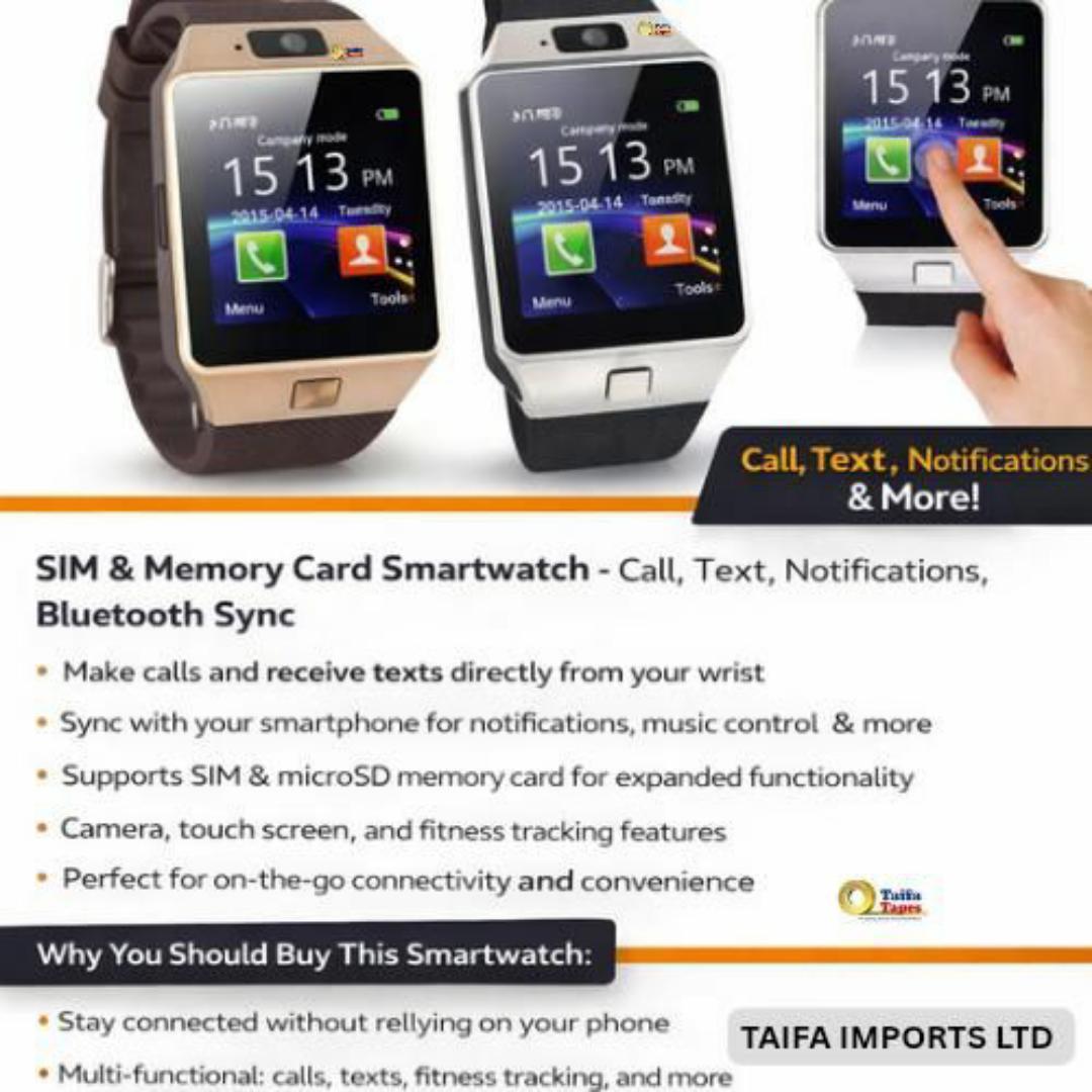 All-in-One Smartwatch Phone - Touchscreen, SIM Card Slot, Camera, Fitness Tracker

 - Smart Watches for Men & Ladies / Women