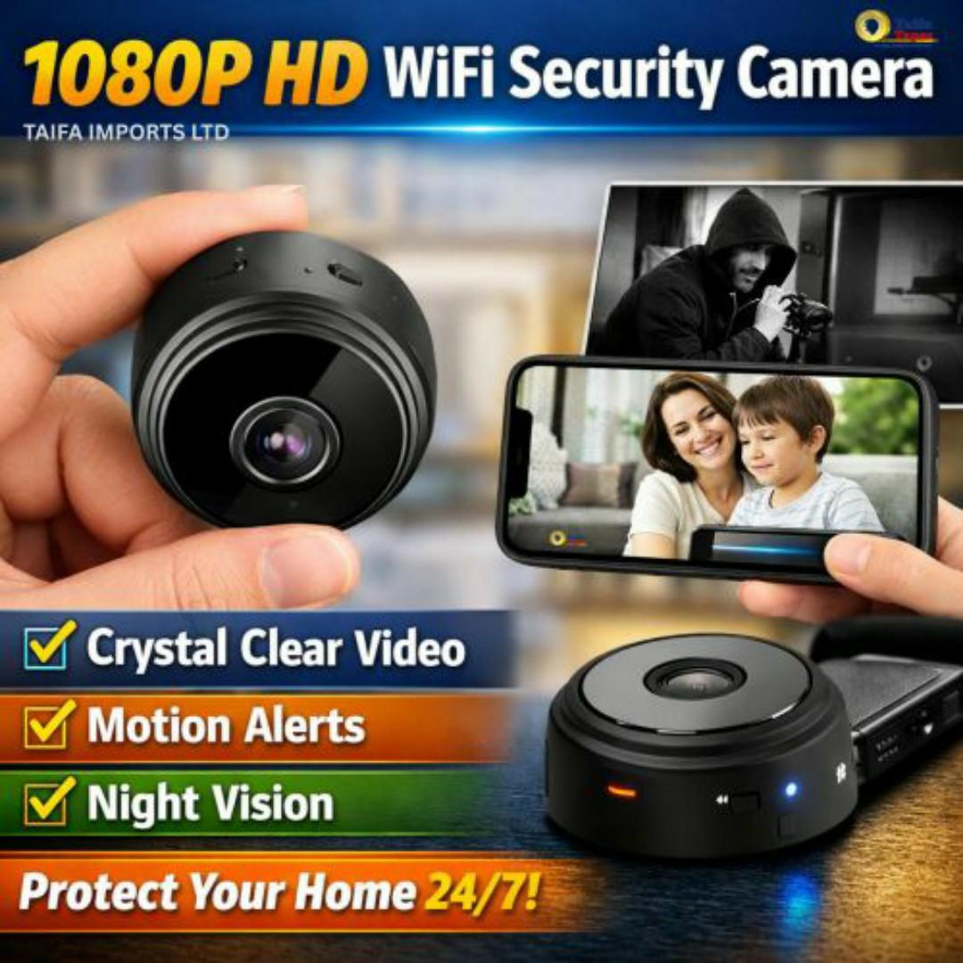MINI SECRET WIRELESS WIFI SPY HIDDEN CCTV CAMERA WITH MOTION DETECTION  - 1080P SPY SECURITY SURVEILLANCE CAMERAS - 200mAh Built-in Battery