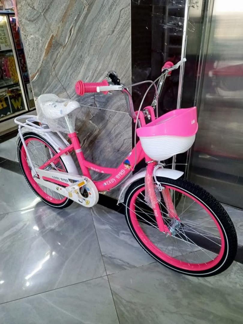 SIZE 20 ADJUSTABLE GIRLY PINK KIDS BICYCLES age 5 to 12 years