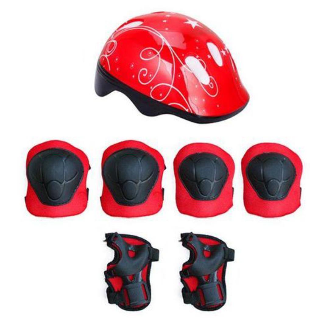 7 Piece Skiing and Cycling Protective Pad Set for Kids - Elbow and Knee - Comfortable - Scooter, Skiing Wheels and Cycling