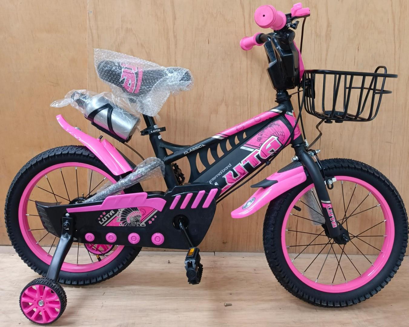 GIRLY ADJUSTABLE BABY BIKES CHILDREN BICYCLES age 2 to 5 years