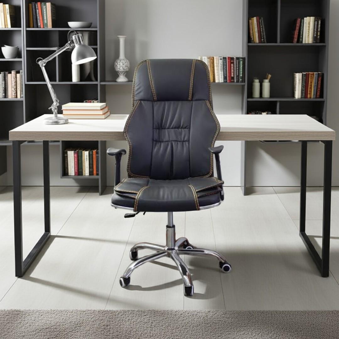 SWIVEL ORTHOPEDIC EXECUTIVE LEATHER GIA OFFICE CHAIR DESK CHAIR adjustable pure. leather