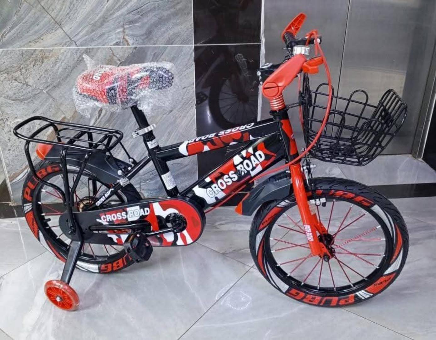 Size 16 Bike Crossroads Bicycle Age 4–7 Years Strong And Stylish Kids Cycle With Adjustable Seat, Durable Frame, Smooth Riding Comfort, And Safe Design For Daily Adventures And Outdoor Fun.