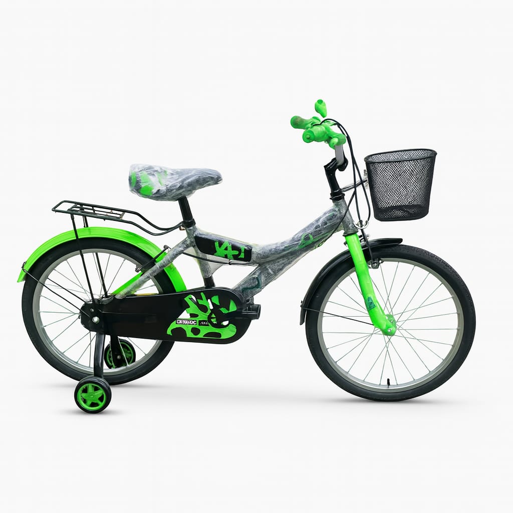 Endesha Size 16 Kids Bicycle for Ages 4 to 7, Strong Durable Frame, Adjustable Seat, Front Basket and Back Carrier