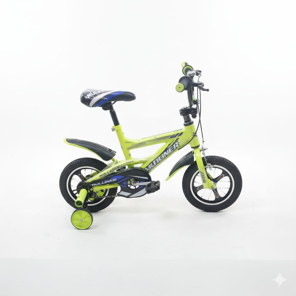 Kids Bicycle Size 12 – Strong Blue Training Wheel Bike for Boys & Girls | Durable Frame, Smooth Ride, Safety Brakes