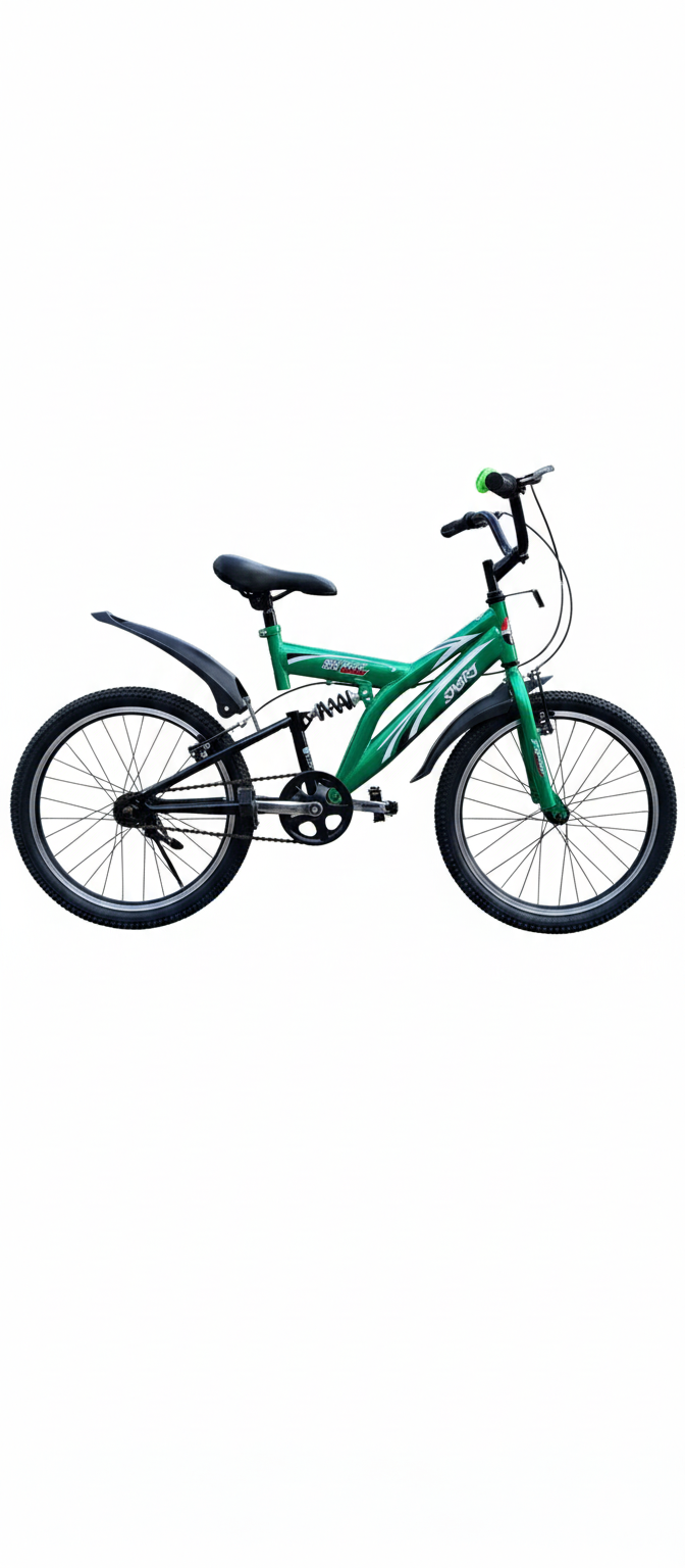 Size 20 Kids Bicycle with Front Suspension and Mudguards | Strong Durable Frame | Suitable for Ages 6 to 12 Years