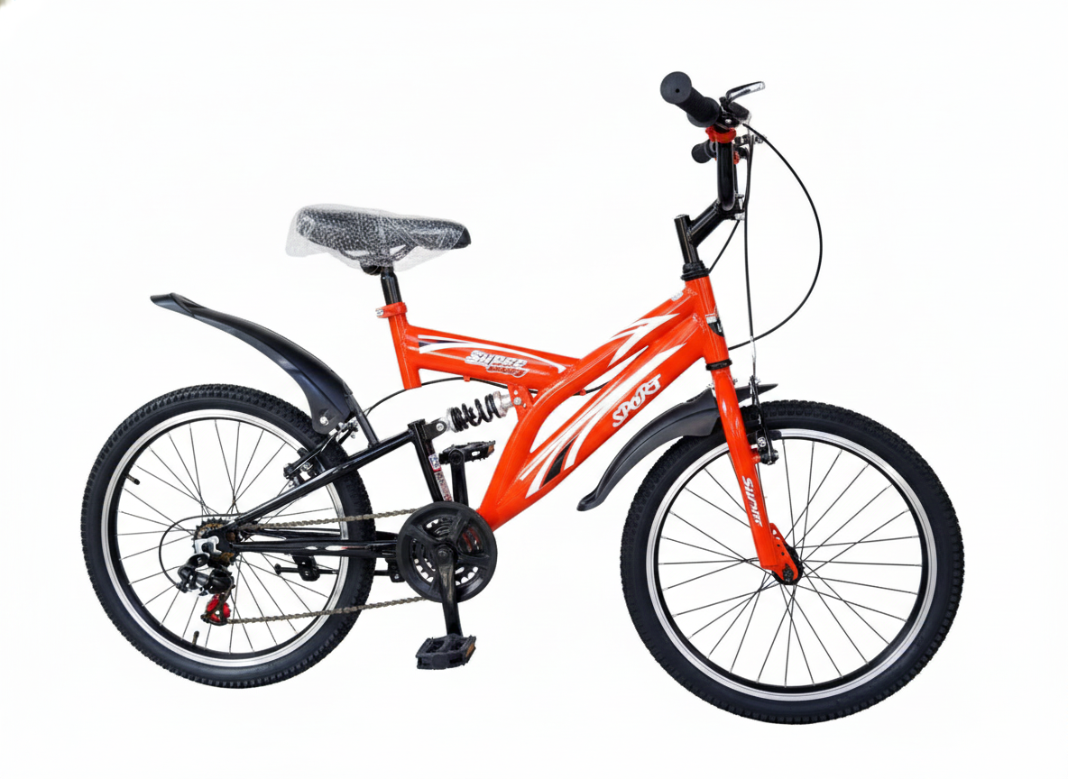 Size 20 Kids Bicycle with Front Suspension and Mudguards | Strong Durable Frame | Suitable for Ages 6 to 12 Years