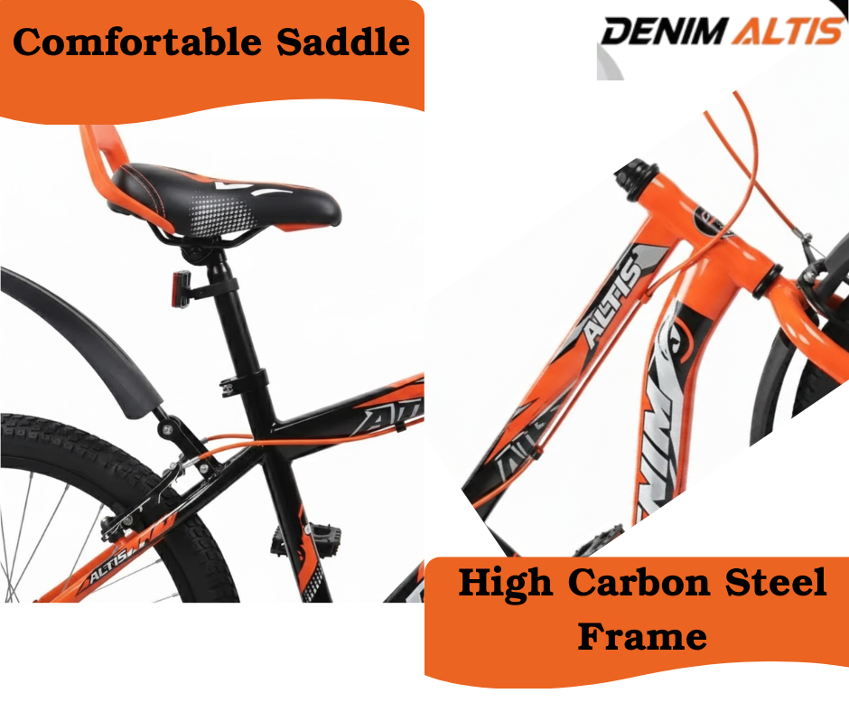 Denim 20-Inch Kids Road Bike (Ages 6-10) – Durable High-Carbon Steel Frame, Dual Brakes, Comfortable Saddle