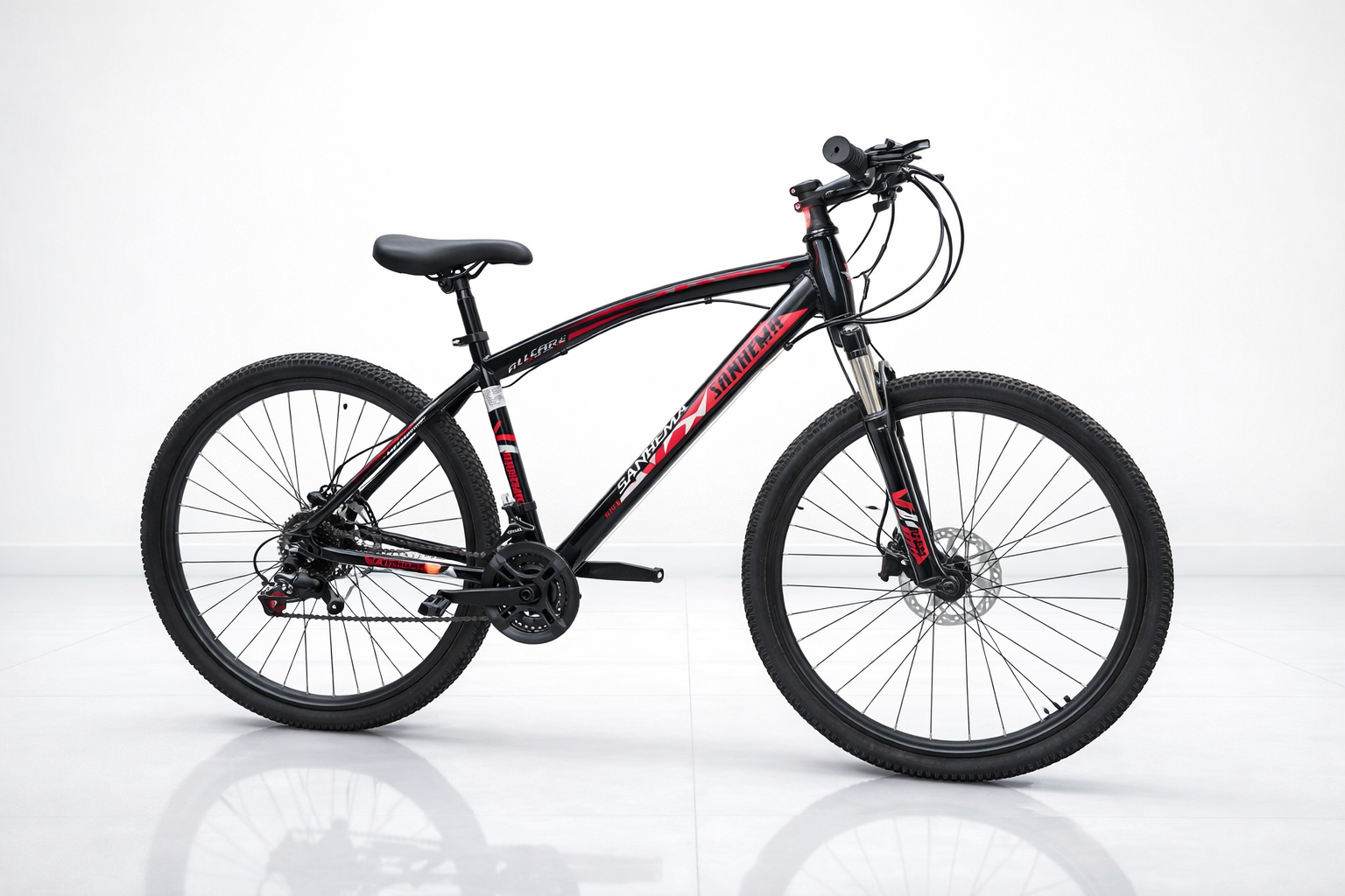 26″ Mountain Bike with Front Suspension & Disc Brake – Strong Frame, Smooth Ride, Built for Daily Use