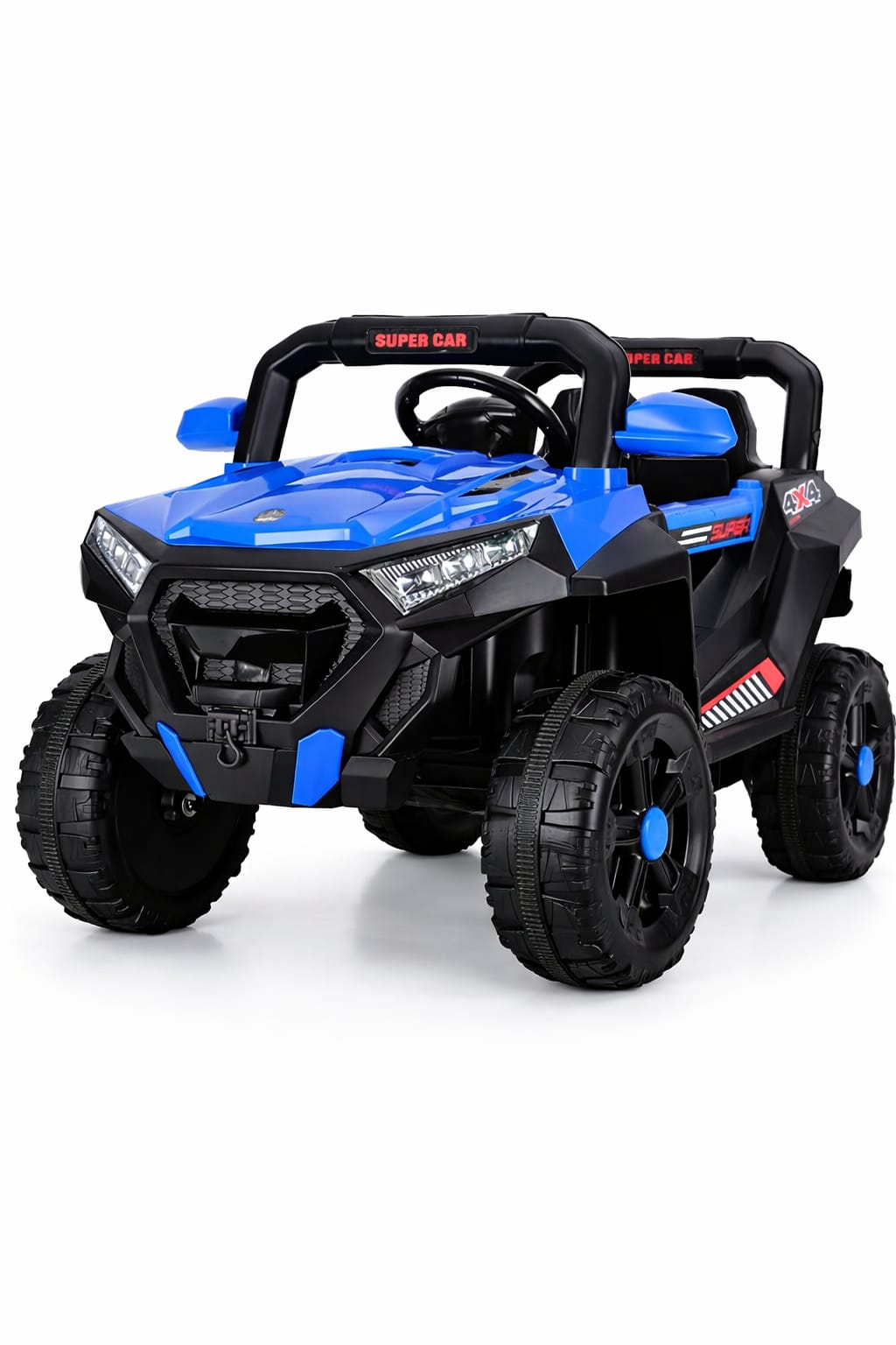 Kids 4x4 Off-Road Electric Ride-On Jeep – Remote Control, LED Lights, Music & Powerful Battery (Ages 2-10)