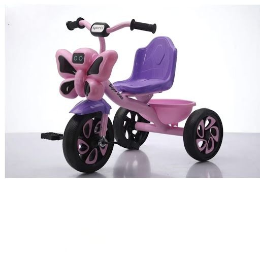 Kids' Butterfly Super Trike with Lights & Music – Pink/Purple