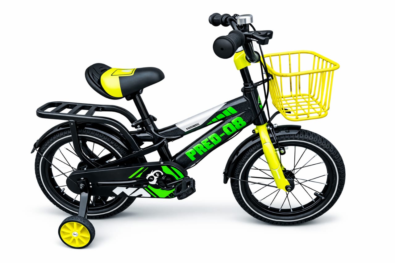 Premier PID Kids' 16-Inch Freestyle Bicycle with Training Wheels & Basket
