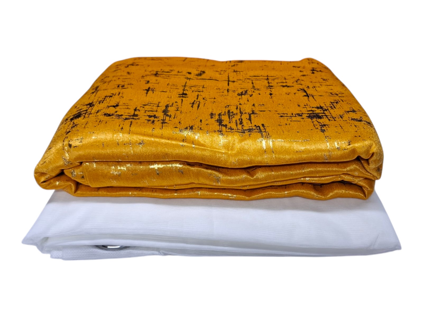 Marble Luxury Window Curtains&Shear(2Pcs Curtains 1.5M each)(1Pc Shear 2M)