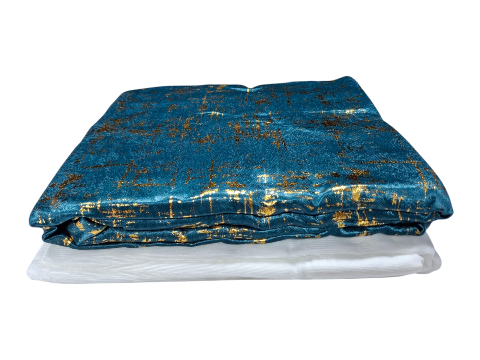 Marble Luxury Window Curtains&Shear(2Pcs Curtains 1.5M each)(1Pc Shear 2M)