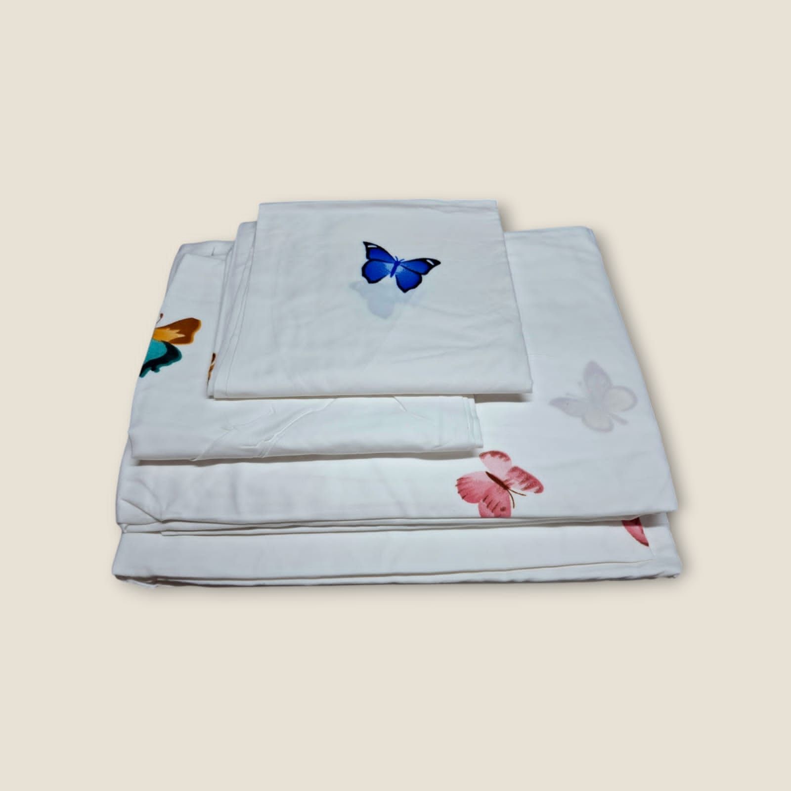 Cotton Bedsheet Set 2Bedsheets 2Pillowcases 5*6ft