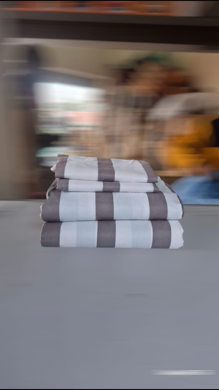 Cotton Bedsheet Set 2Bedsheets 2Pillowcases 5*6ft