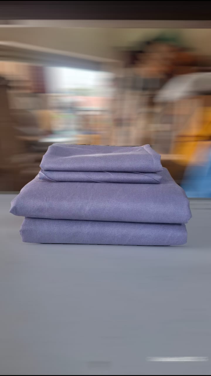 Cotton Bedsheet Set 2Bedsheets 2Pillowcases 5*6ft