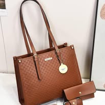 Women Leather Official Shoulder Bags Fashion Women Handbags 3Pcs