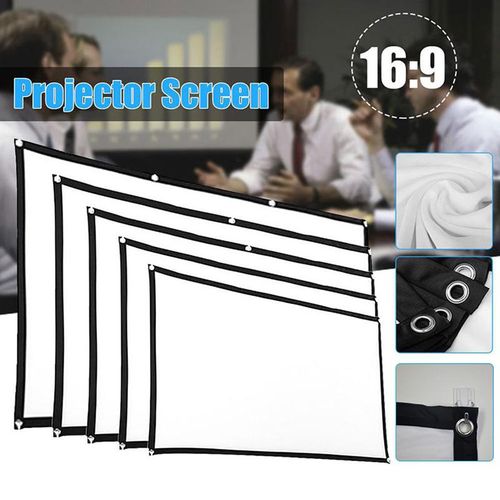 100 Inch Simple Folding Projector Screen Portable Home Outdoor KTV Office 3d HD Proyector Projection Screen