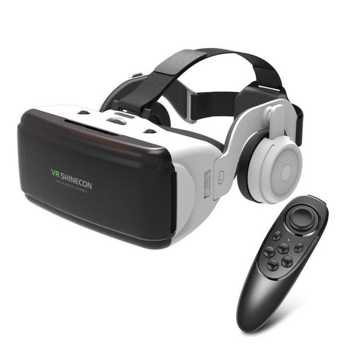 VR SHINECON Original VR Virtual Reality 3D Glasses Box Stereo VR Google Cardboard Headset Helmet For IOS Android Smartphone