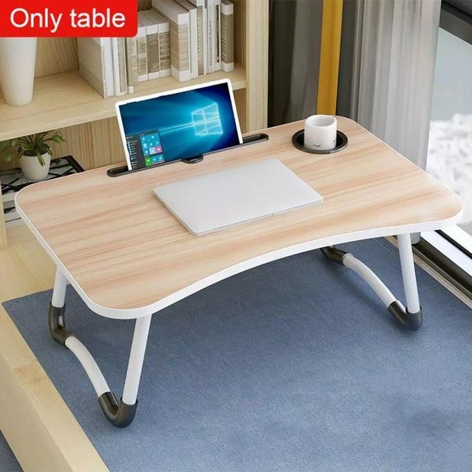 Brown Foldable Laptop Stand/ Bed Serving Table