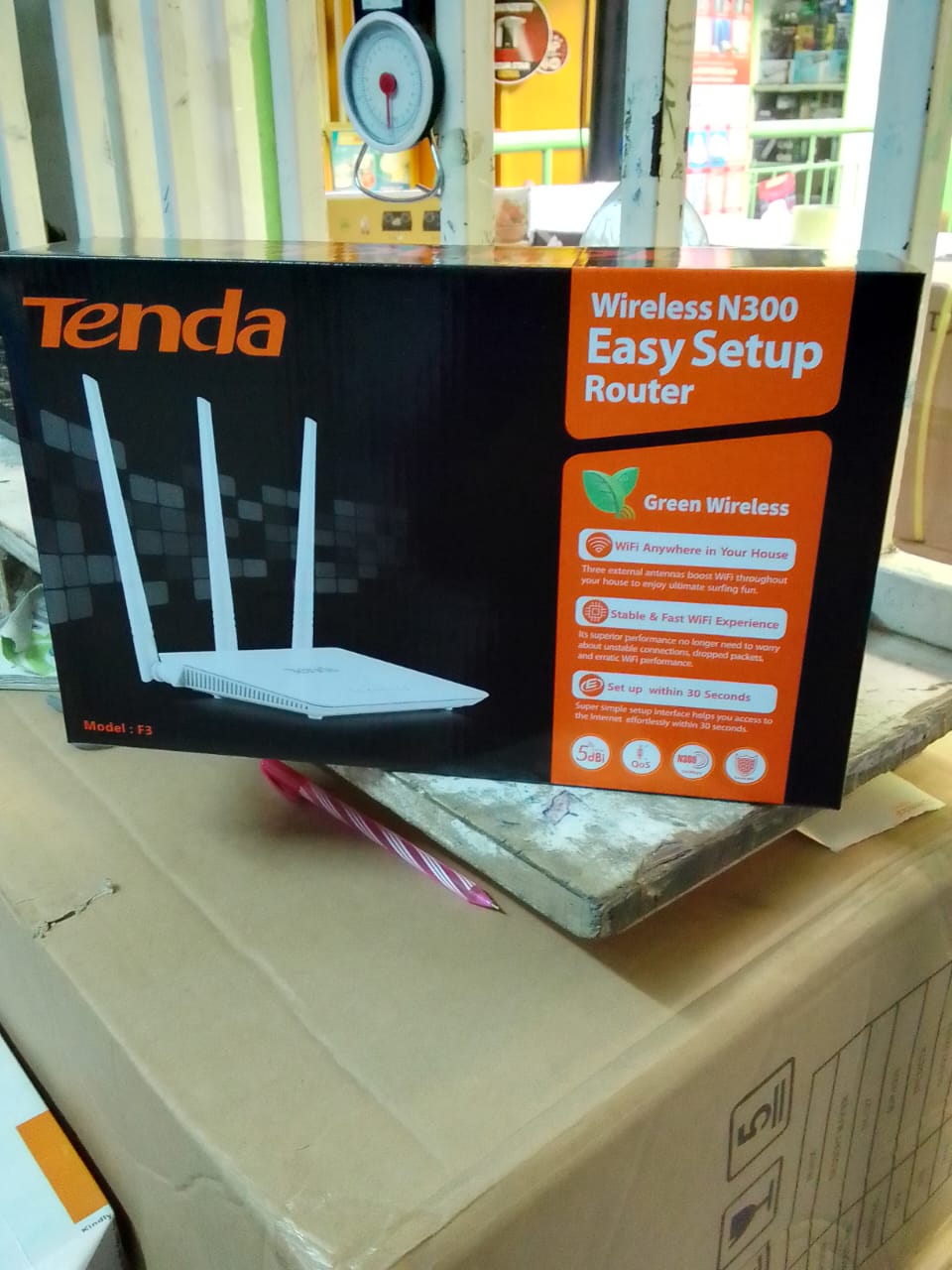 ROUTER. tenda F3 N300 300 Mbps Wireless WiFi Router, Ensures safe and reliable surfing experience, Enables you to enjoy high-definition videos and play high-load games,Easy to install and convenient.