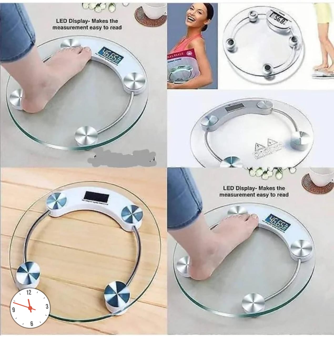 BATHROOM SCALE. Digital bathroom personal scale, Large platform for generous foot room, Step on for instant weight reading, Maximum Weight 180kgs. Its unbreakable with normal use.