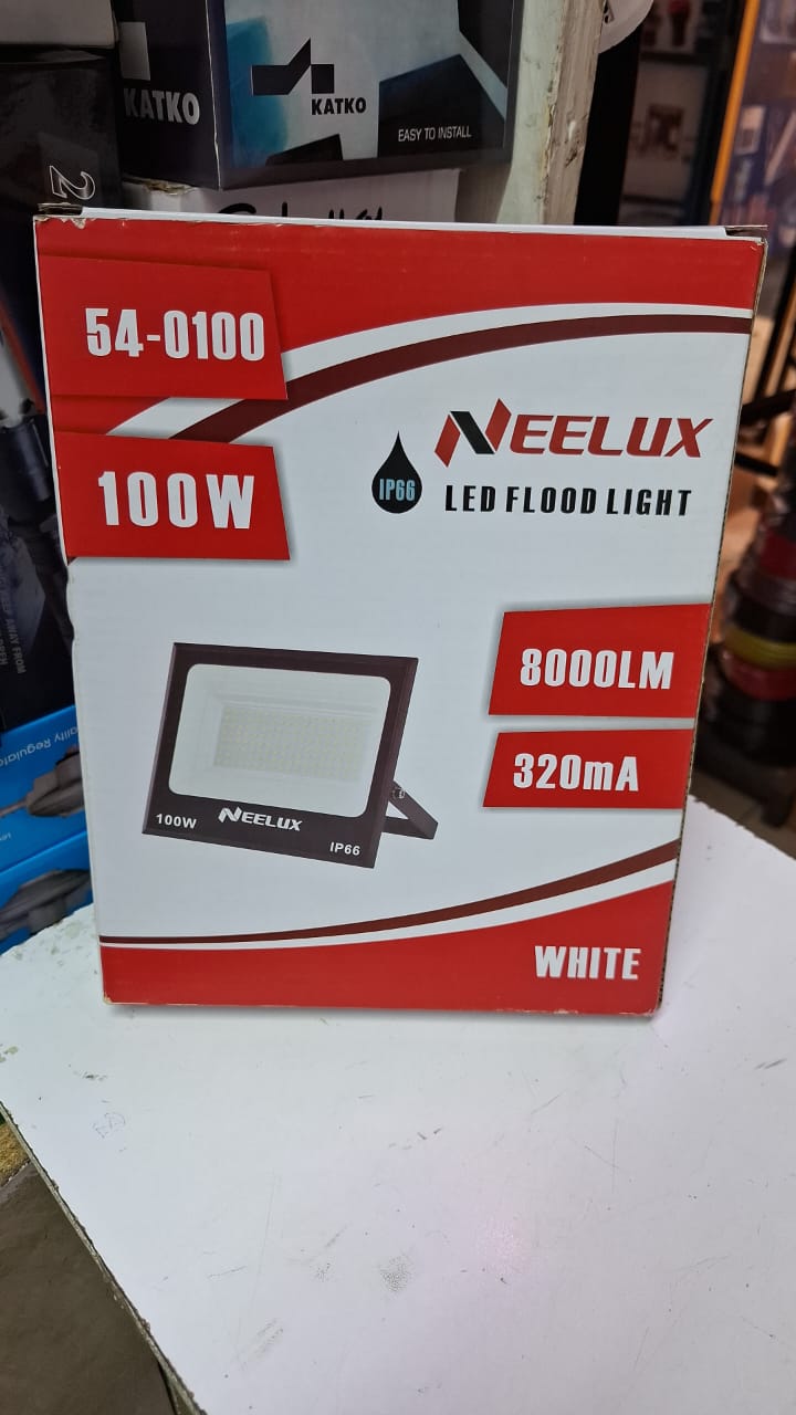 FLOOD LIGHT. Neelux 100W Super Bright Floodlight.The flood light with Tempered glass and high quality aluminum which make the light more durable. waterproof led flood light outdoor with an IP66 rating