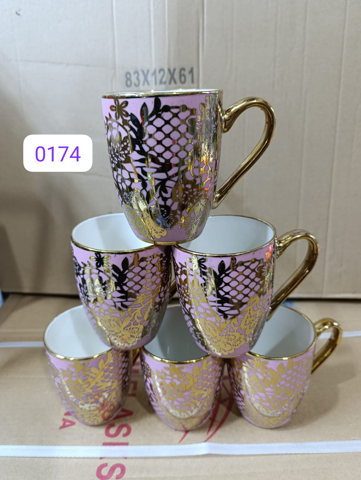 COFFEE MUGS. 6pcs Ceramic Coffee Mugs, 6pcs Cups for Coffee, latte, Cappuccino, Tea, Cocoa, Cereal, Hot Chocolate, Dishwasher Safe. The cup can withstand high temperatures, you can use with confidence