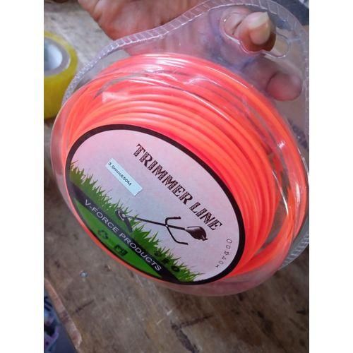 Trimmer Line 3.0mm x 30m Durable Nylon Grass Cutting String for Brush Cutter & Grass Trimmers - Orange