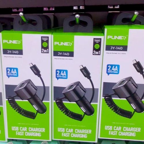 Punex Car Charger - 2.4A Dual Port Fast Charging MICRO