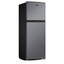 Von VRT-138DRHX Double Door Fridge 138L - Inox 3-year compressor warranty Ice and egg tray provided Thick thermal insulation Lock with key provided Lock with key provided
