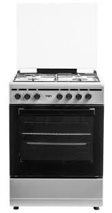 SIMFER Standing Cooker F6314SERBG 3 Gas + 1 Electric  sole plate, 60 L Oven  Black Top Inox Grey With Electric Oven
