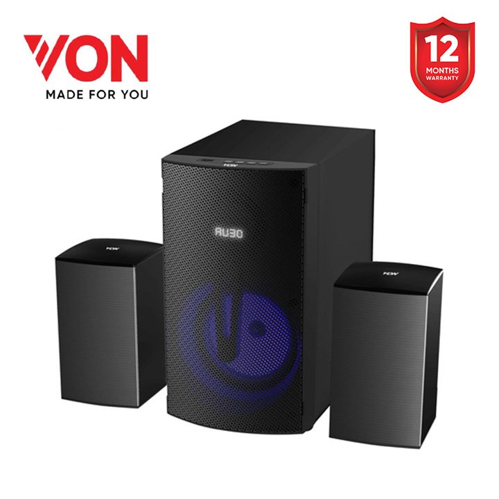 Von Subwoofer Speaker Systems VES080 Strong sound effect, distinct high-low frequencies, full sound quality, multi-device connection, immersive audio experience, ideal for living room gatherings equal