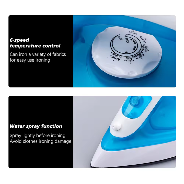 Von 1600W Steam Iron - Ceramic Soleplate, 54g/min Steam, Anti-Calc