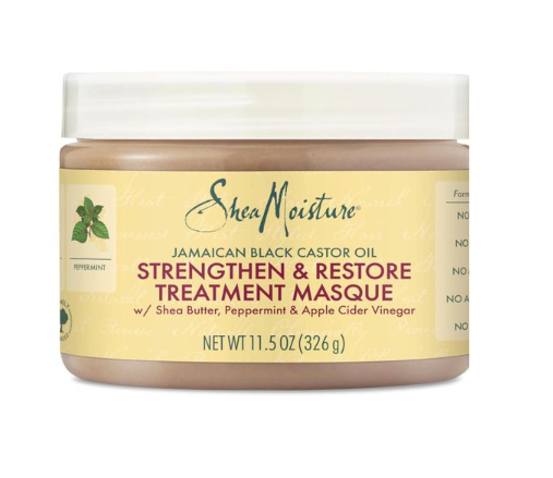 Shea Moisture Jamaican Black Castor Oil strengthen & Restore treatment masque - 340g                                                                                          .