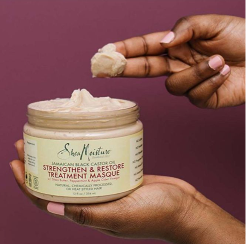 Shea Moisture Jamaican Black Castor Oil strengthen & Restore treatment masque - 340g                                                                                          .