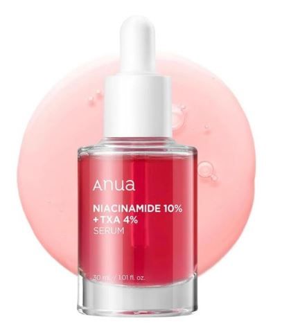 Anua Niacinamide 10% + TXA 4% Dark Spot Correcting Serum. Removes Dark Spots, Hyperpigmentations, Discolorations, Evens the skin tone, Face Acne Scars, Brightens & Moisturizes