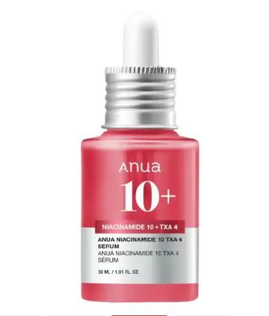 Anua Niacinamide 10 + TXA 4 Dark Spot Correcting Serum. Removes Dark Spots, Hyperpigmentation, Discolorations, Evens the skin tone, Face Acne Scars, Brightens & Moisturizes