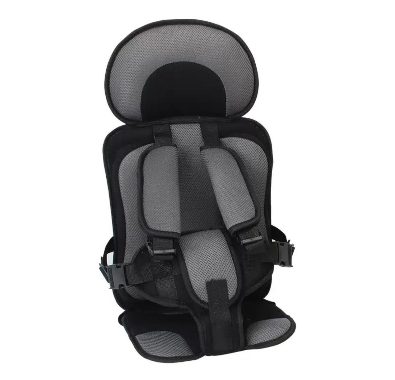 Black and Grey, Lightweight, Compact, Portable Car Seat - Perfect for Travel and Everyday Child Safety