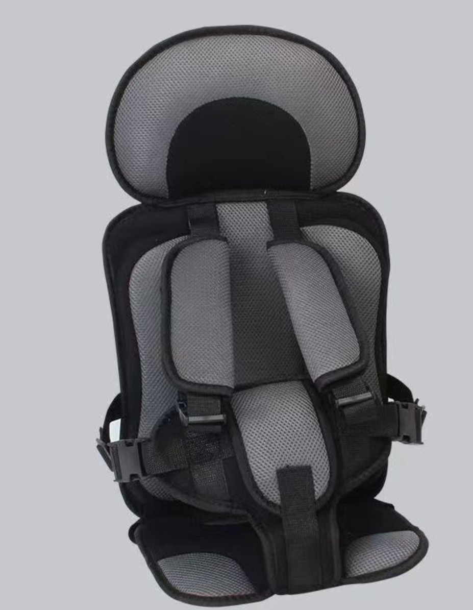 Black and Grey, Lightweight, Compact, Portable Car Seat - Perfect for Travel and Everyday Child Safety